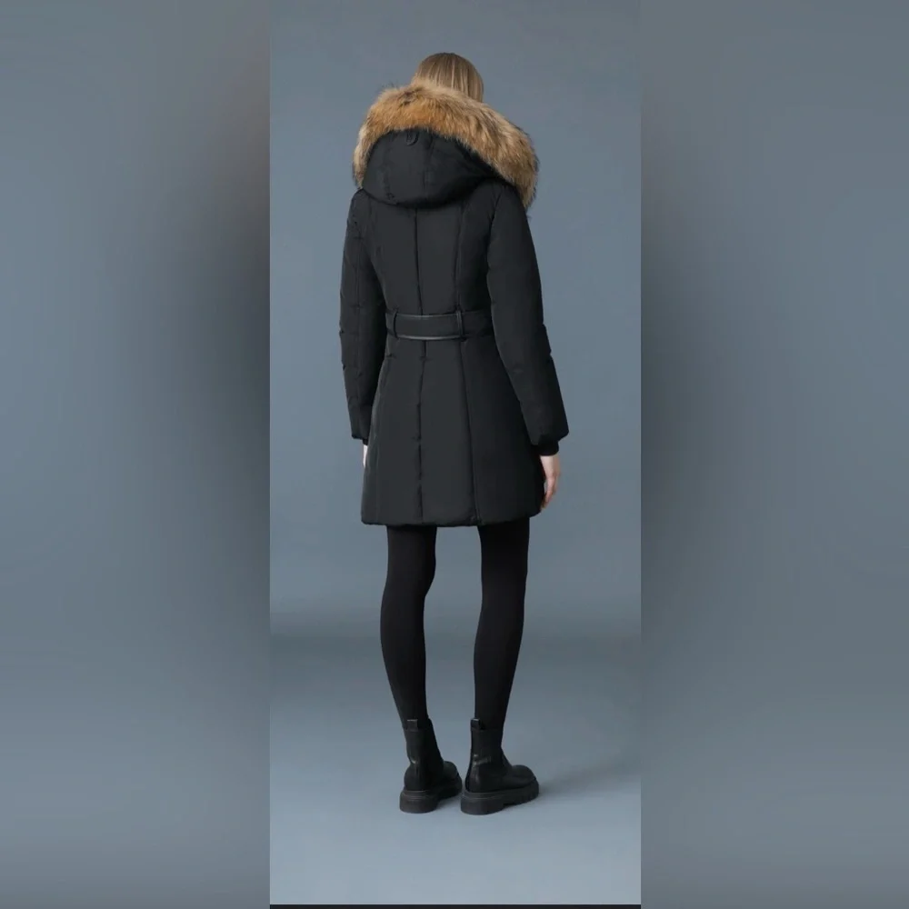 KAY-F Down Coat - Natural Fur Signature Mackage Collar - Picture 3 of 7